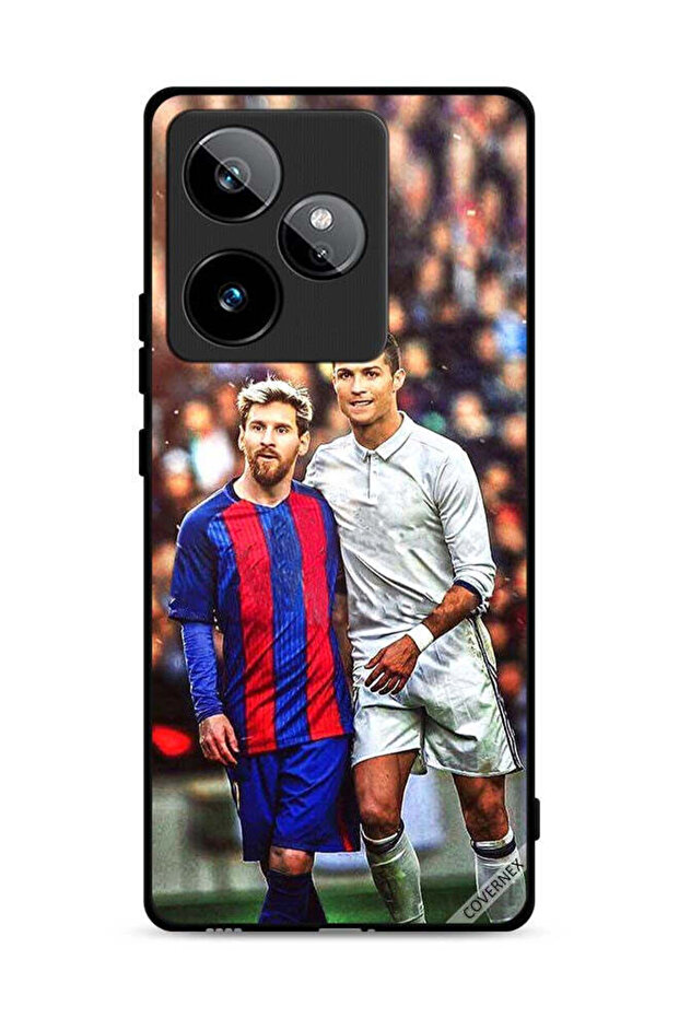 غطاء حماية لهاتف Realme GT 7 5G ميسي ورونالدو
