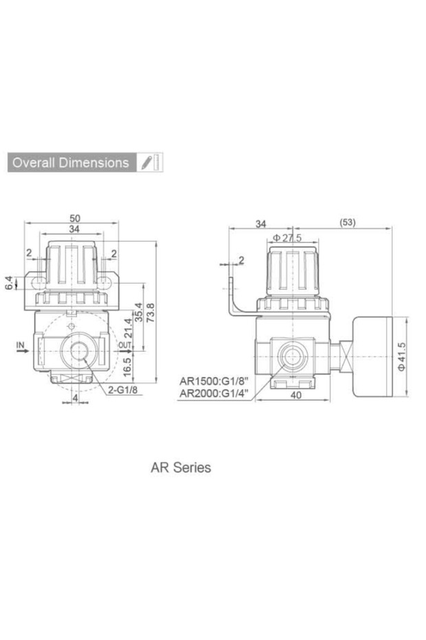 1/4 HAVA REGÜLATÖRÜ AR-2000 - 3