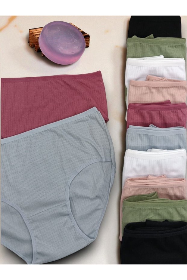 100% Cotton Passion Women's 12-Piece Corduroy Bato Panties