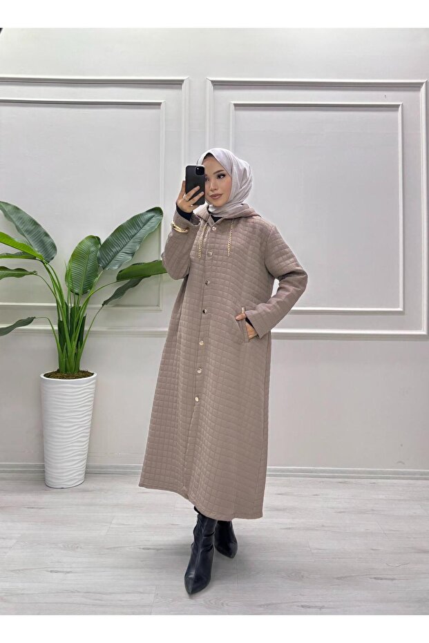 KAPİTONE DÜĞMELİ MONT - 1