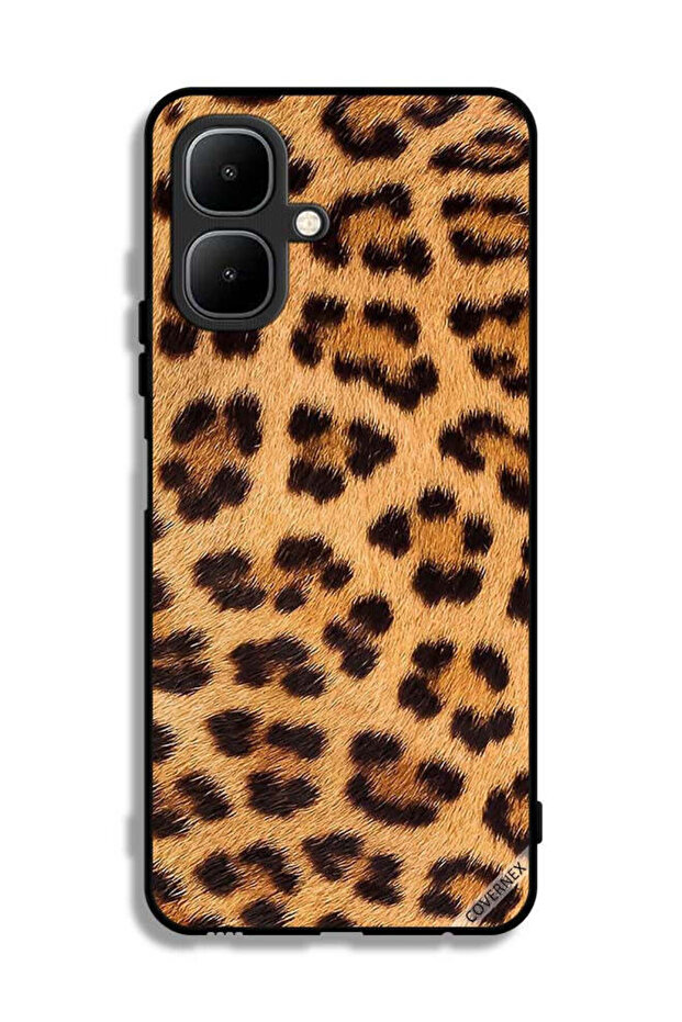 غطاء حماية لهاتف تكنو بوب 10 بنقشة جلد النمر - 1