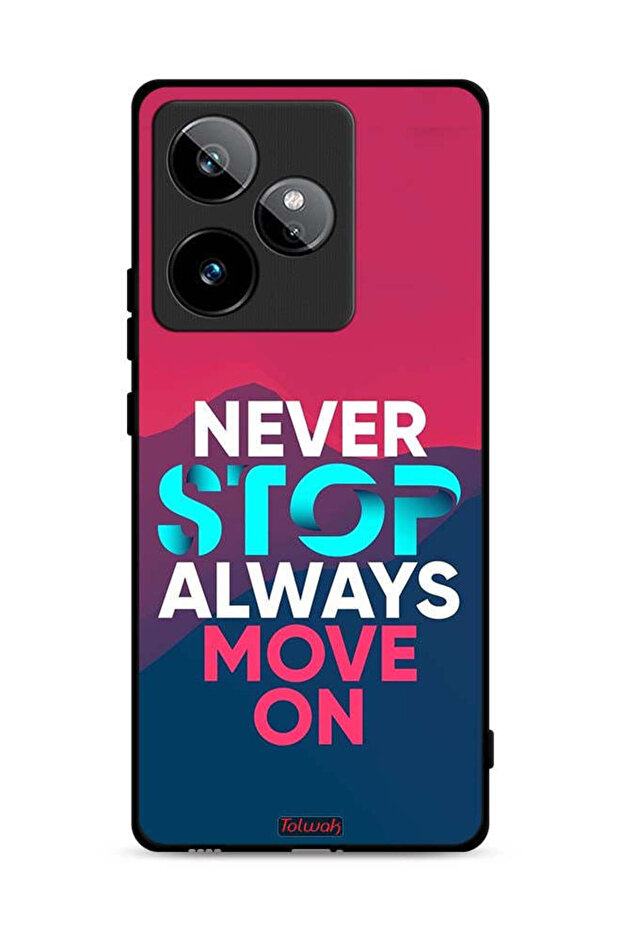 غطاء حماية لهاتف Realme GT 7T 5G، لا تتوقف أبدًا، تحرك دائمًا