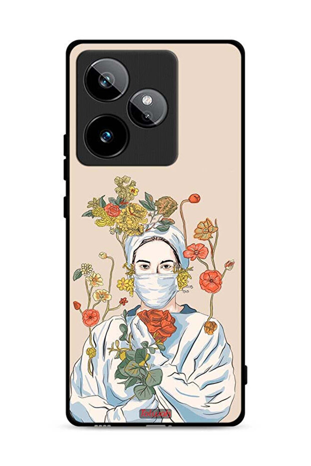 غطاء حماية لهاتف Realme GT 7T 5G برسومات ممرضة