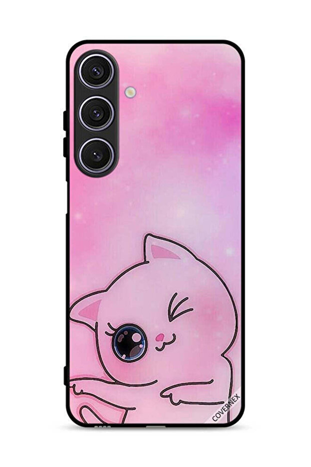 غطاء حماية لهاتف Samsung Galaxy A17 بتصميم Go This Way Kitten