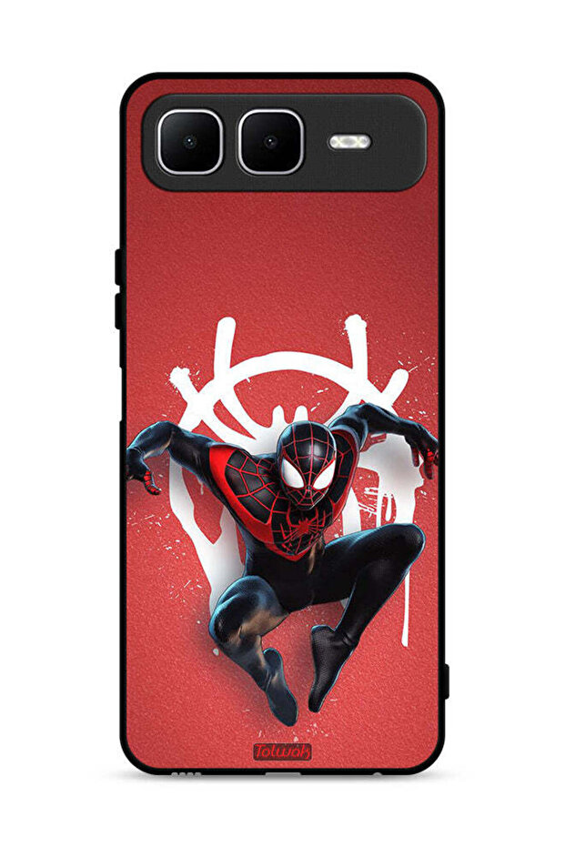 غطاء حماية لجهاز Infinix Smart 10 Plus بتصميم Spiderman