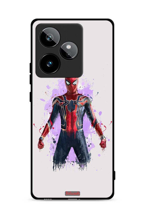 غطاء حماية لهاتف Realme GT 7 5G بتصميم العنكبوت الحديدي