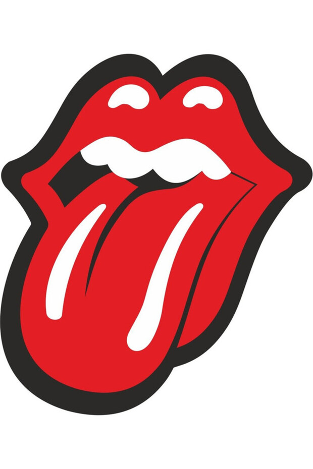 Tongue sticking out lip sticker car motorcycle 19cm