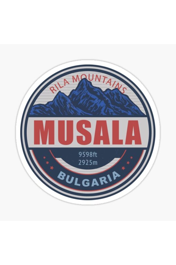 Musala Bulgaria Vintage Mountain Hiking Car Sticker 18cm