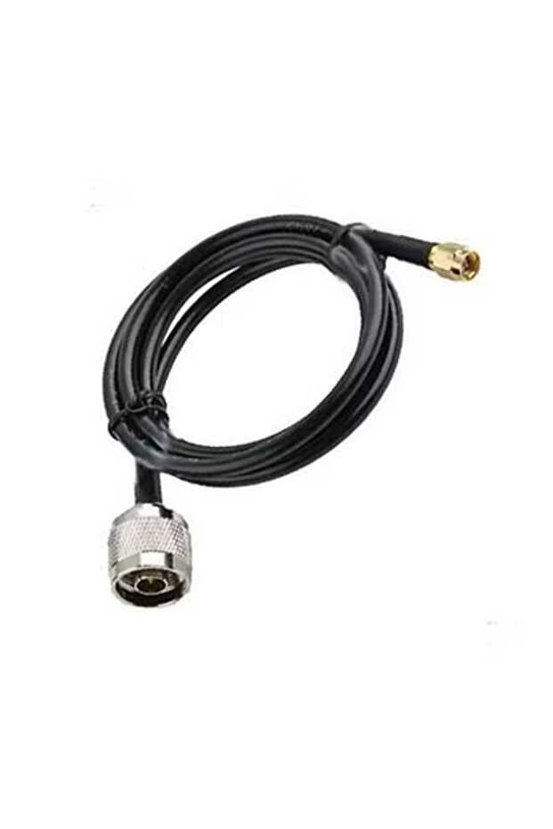 كابل هوائي RG58 SMA أسود بطول 25 مترًا