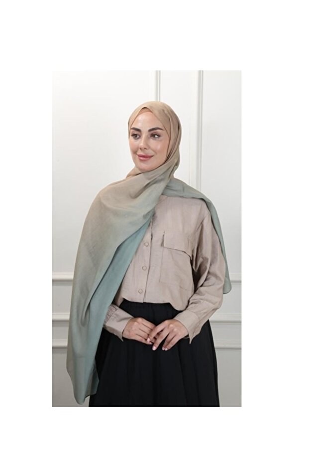 شال من قماش الفوال القطني المتدرج