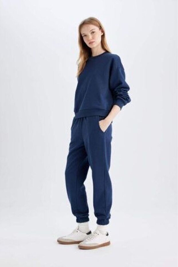 Regular Fit Normal Kalıp Basic Sweatshirt - 2