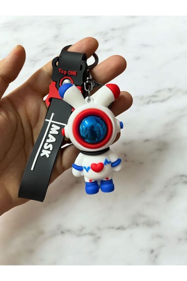 Astronaut Vip Quality Keychain Red