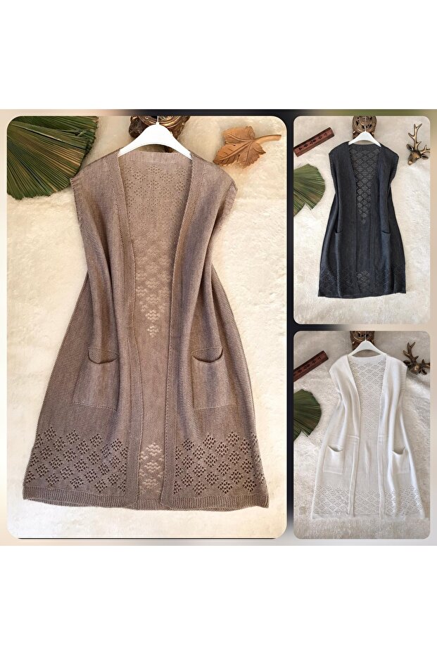 3 Pieces Thin Knitted Mom Vest