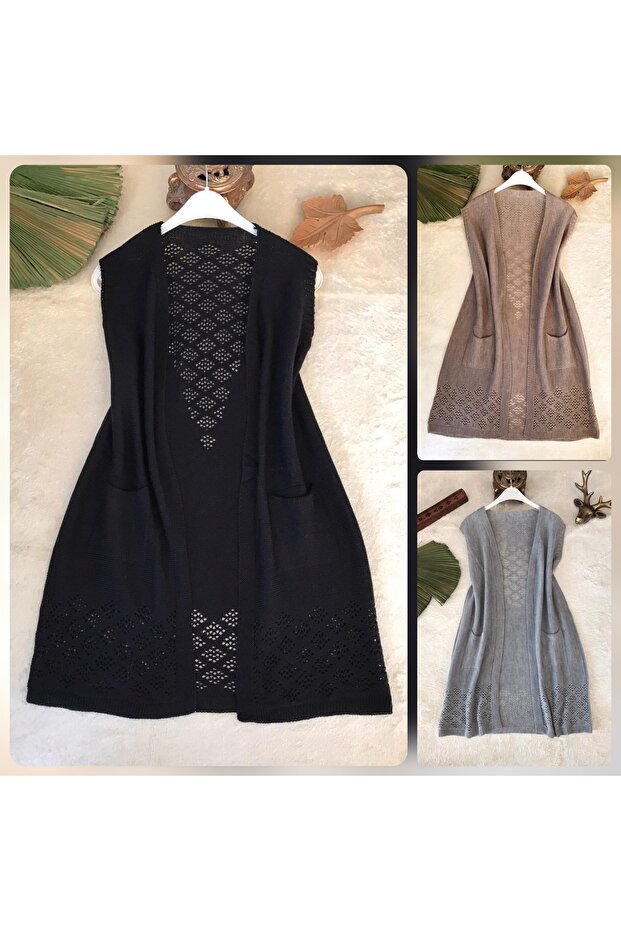 3 Pieces Thin Knitted Mom Vest