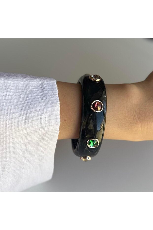 Bone Colored Stone Bracelet - 2