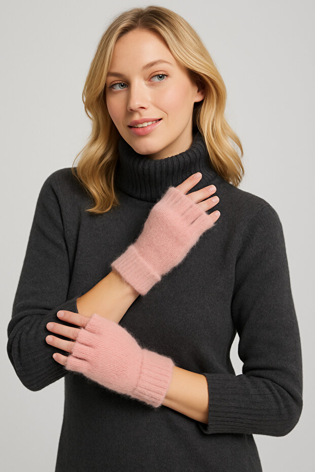 قفازات قطيفة بدون أصابع - 2