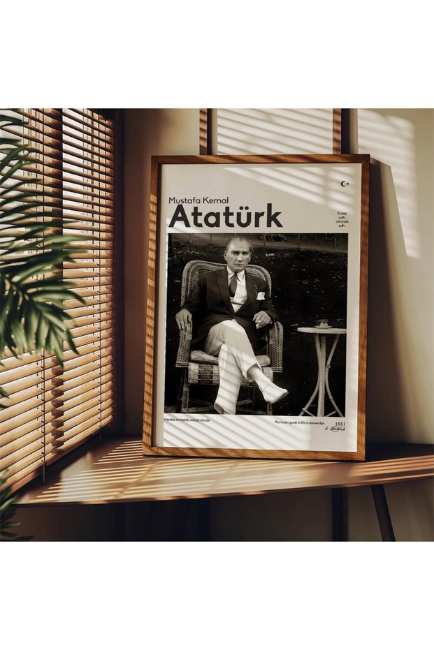 One Piece Living Room Office Decor Painting Mustafa Kemal Atatürk Vrynt