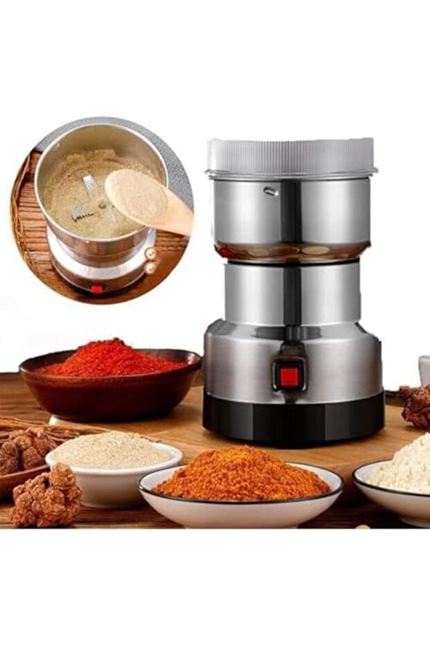 Electric Spice Grinder/High-Speed Stainless Steel Pulverizer for Spices, Herbs, Coffee, and Nuts - P