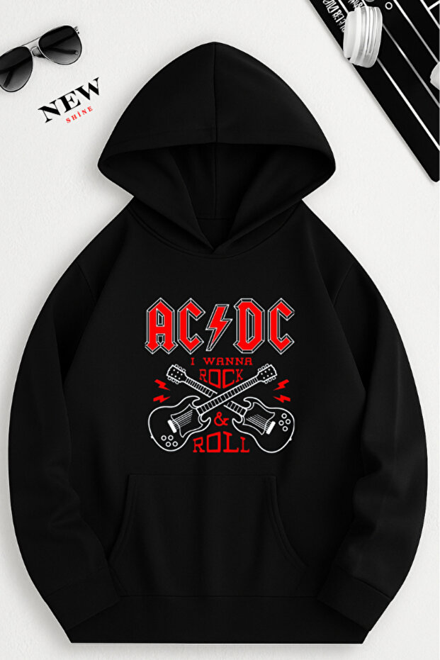 سويت شيرت مطبوع من ACDC