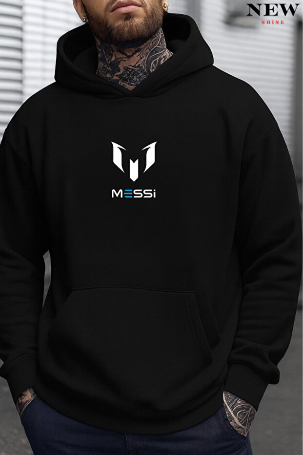 Messi Baskılı Sweatshirt - 1
