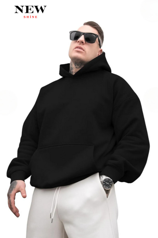 سويت شيرت بقلنسوة للجنسين