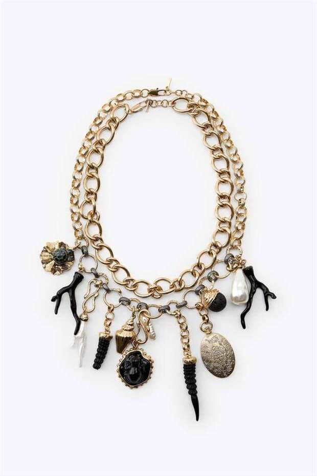 2'li Charm Kolye - Altın - 1