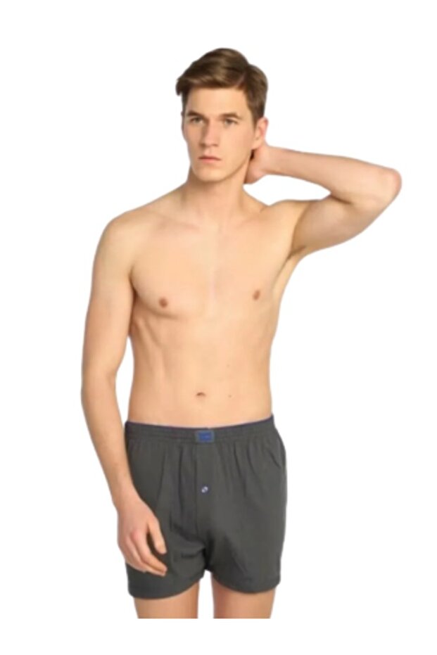 بوكسر رجالي من القطن الممشط بنسبة 100%، عبوة من 6 قطع - 1