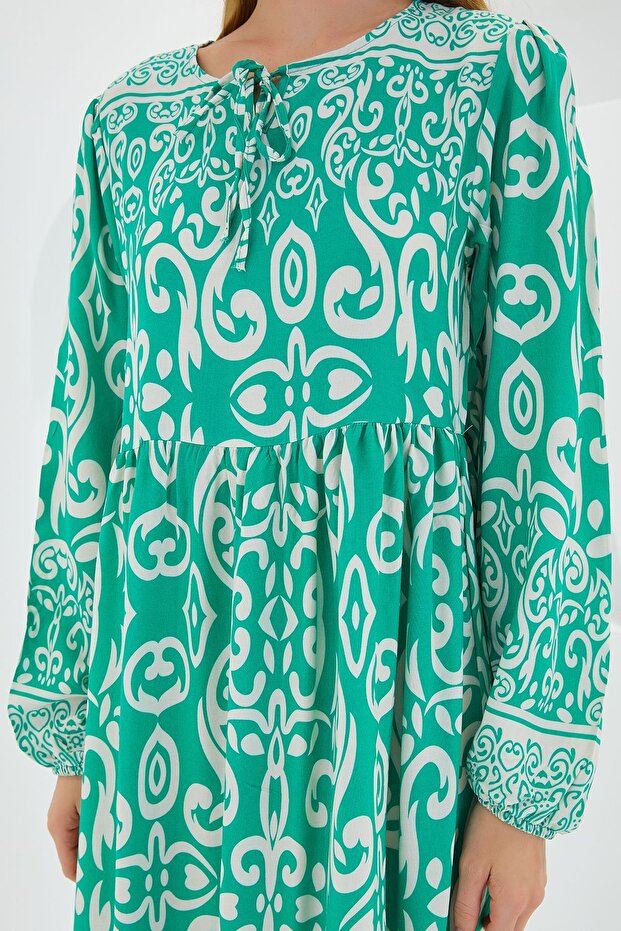 Rochie lungă cu model BDART - 4