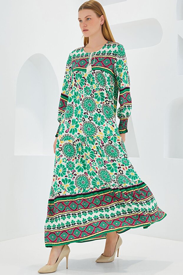 Rochie lungă cu model BDART - 3