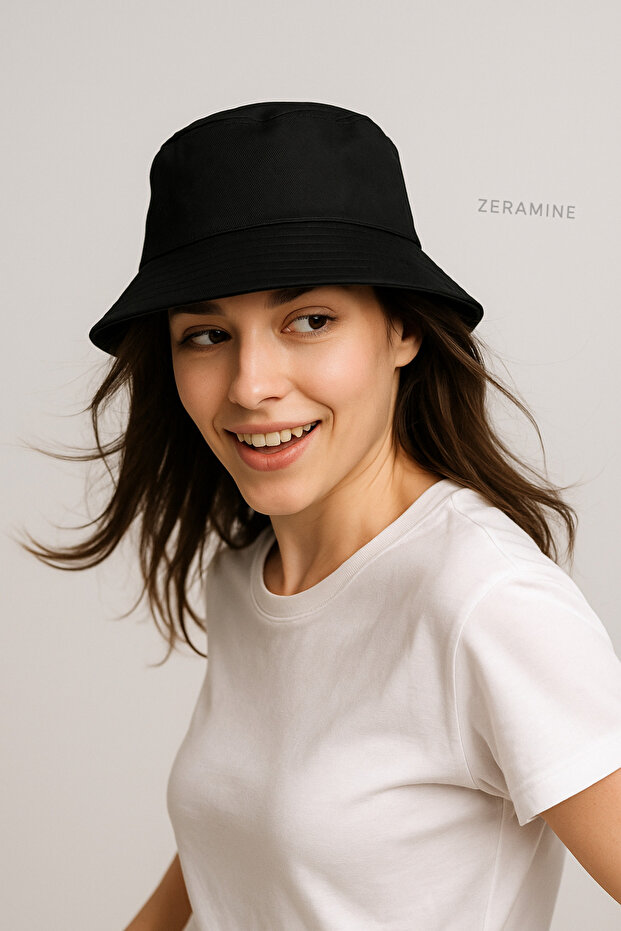Bucket Bermuda Unisex Şapka Siyah - 1