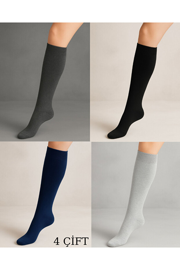 4-Pack of Women's Knee-High Socks