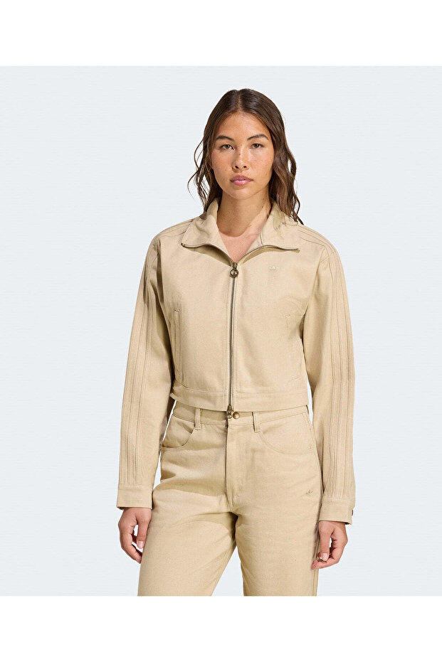 Firebird Twill Crop Track Top - 1
