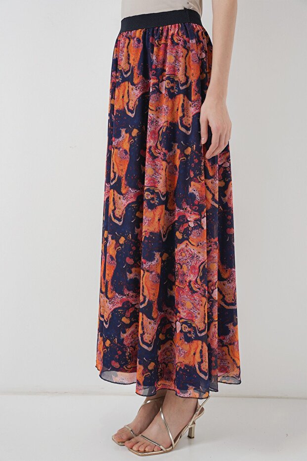 تنورة ماكسي منقوشة مبطنة من BDART - 4