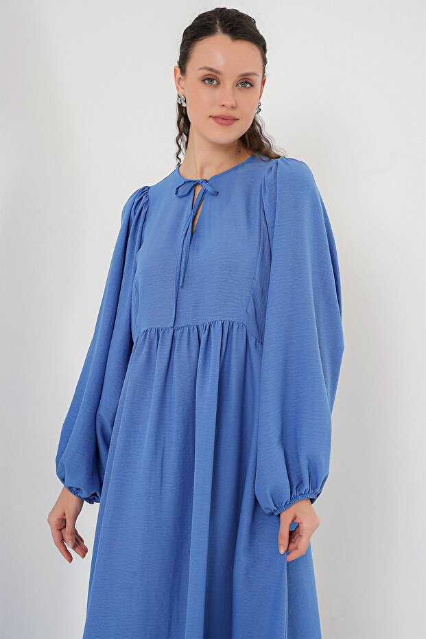 Bdart Buttoned Textile Patterned Max Dress - 4