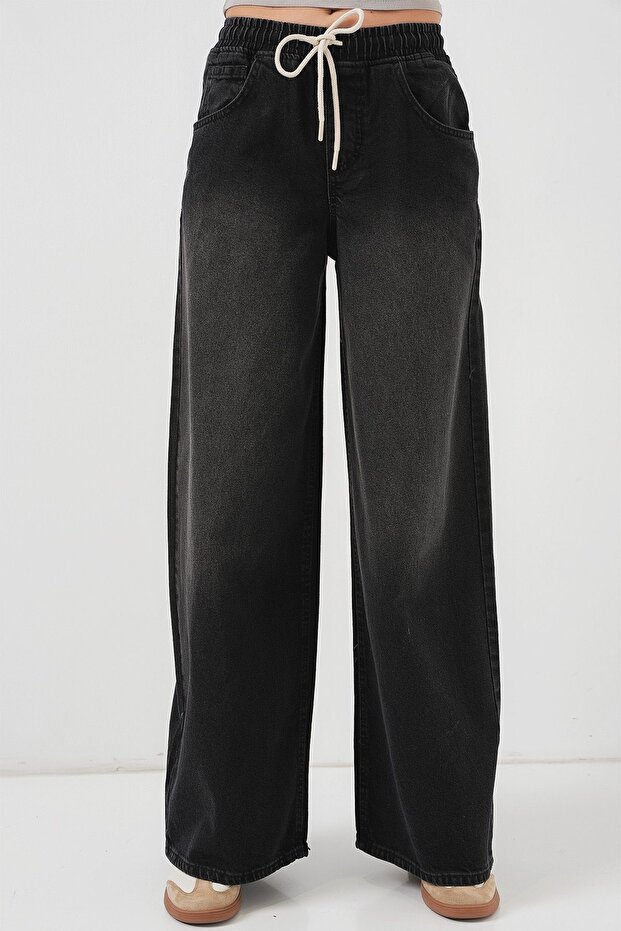 BDART Çekmece İle Geniş Paça Vücut Gevşek Jean - 4