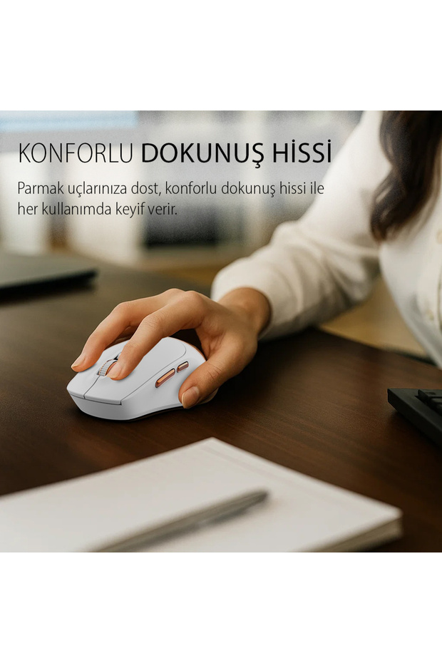 IWM-244R 2.4GHz Kablosuz Optik Mouse | Sessiz Tuşlar, 6D Fonksiyon | 800-1600 DPI | Tak-Çalıştır - 4