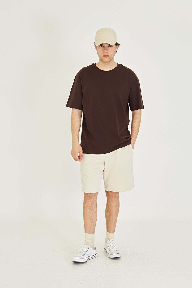 Basic Unisex Oversize Tişört - 4