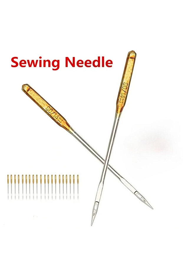 Professional 20pcs Stainless Steel Sewing Machine Needles Set Size 90/14 - Universal Fit for Brot...