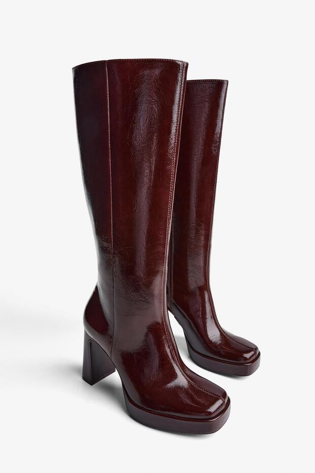 Platform topuklu çizme - 5