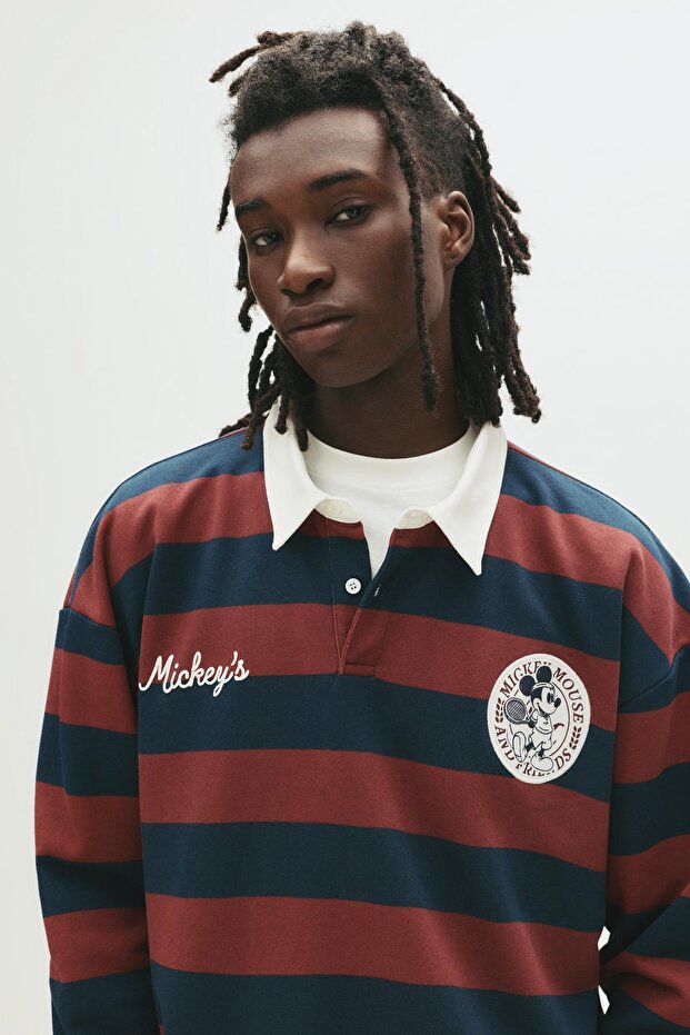 Mickey Mouse çizgili polo yaka - 5