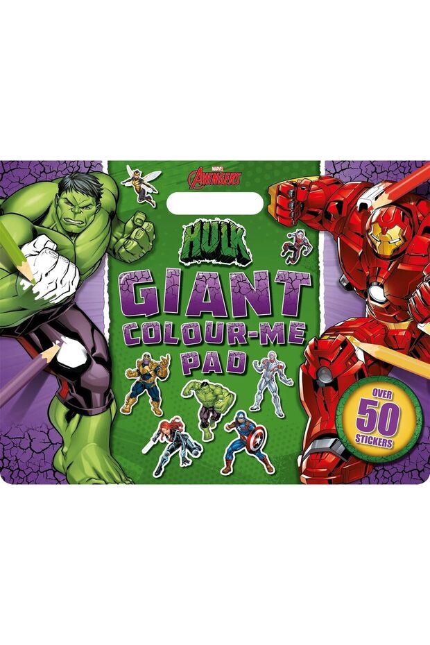 Marvel Avengers Hulk: Giant Colour Me Pad - English