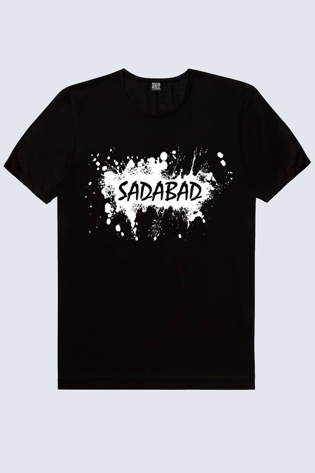 Sadabad Black Short Sleeve Unisex T-Shirt
