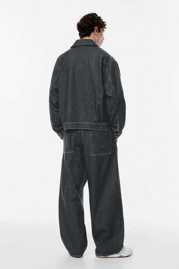 Pensli geniş paça jean - 5