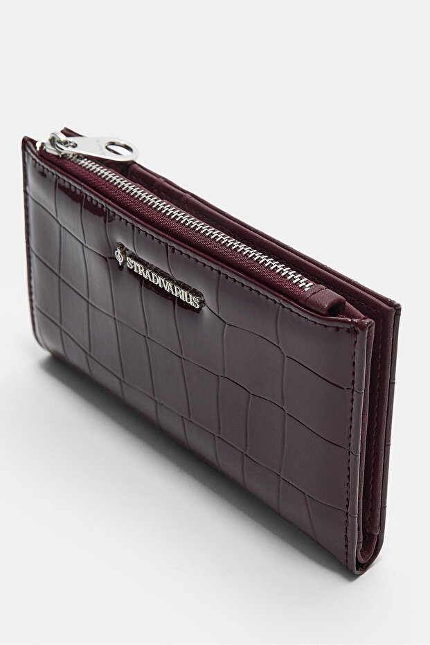 Timsah deseni görünümlü cüzdan - 2