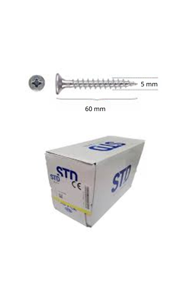 5 x 60 Sunta Vidası (200 adet) - 1