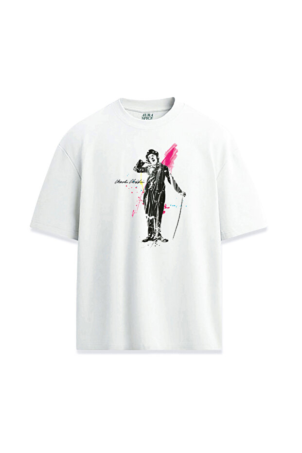 Charlie Chaplin Special Design Printed Unisex T-Shirt