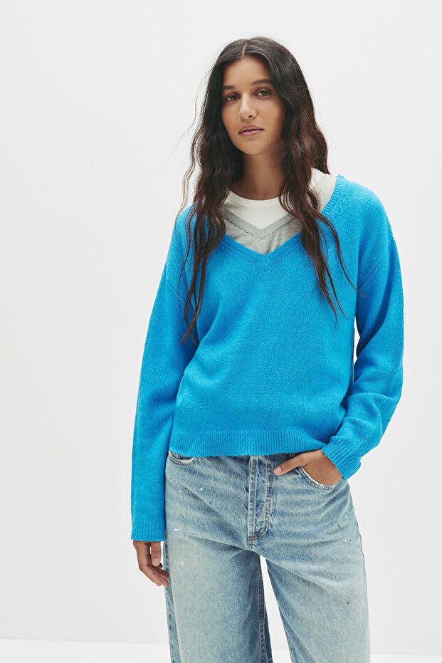 Oversize ince triko kazak - 3