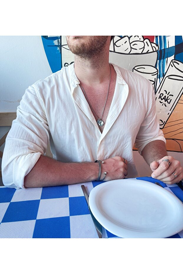 Dünya Pusula Gümüş Kolye - 2