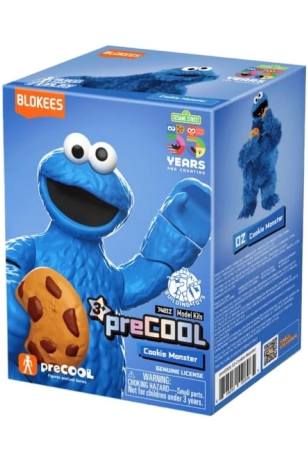 Figures Sesame Street preCOOL Version 02 Cookie Monster | Action Figure Building Set