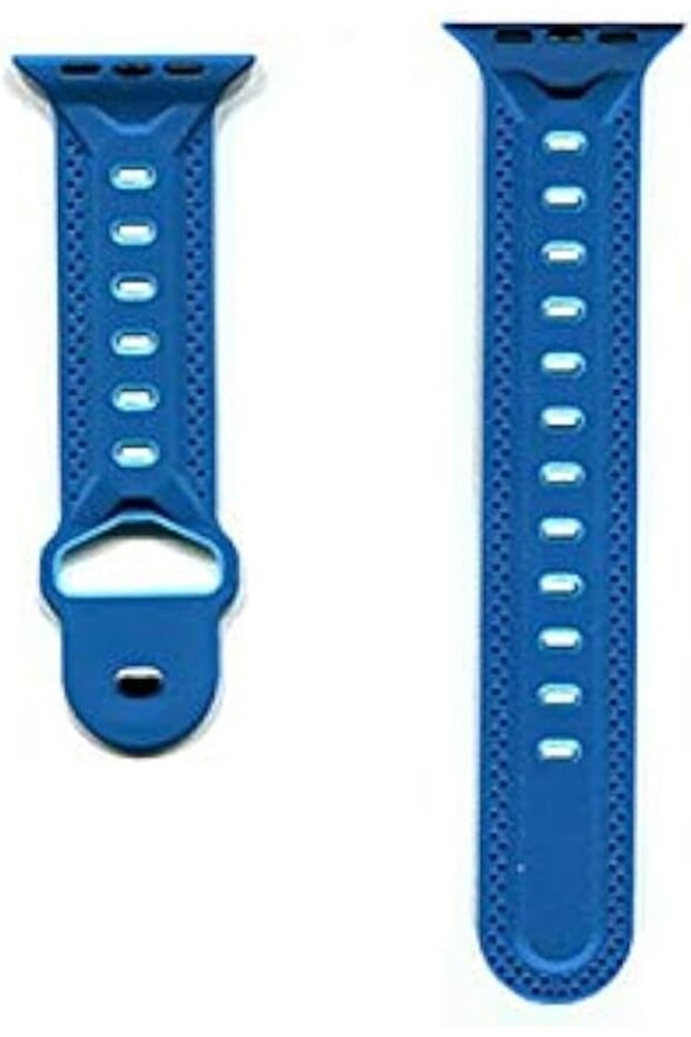 Replacement Sport Silicone Band For iWatch 42mm Series 3/2/1 (Blue)